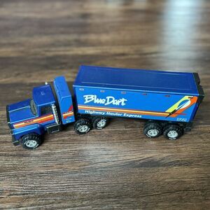 Nylint Steel Toy Semi Truck & Trailer Blue Dart Highway Hauler Express Vintage